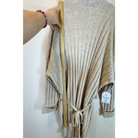 NWT Arula Cowl Neck Oversized  Oatmeal Wool Blend Sweater Dress 2X Women's - Picture 7 of 10